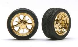 Rims & tires Wheels & tires - gold - 1:24 - Pegasus - hs1228 - pghs1228 | The Diecast Company