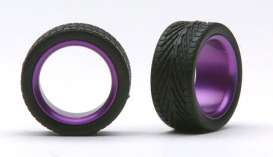 Wheels & tires  - purple - 1:24 - Pegasus - hs2384 - pghs2384 | The Diecast Company