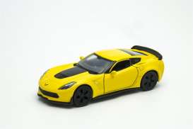 Chevrolet Corvette - Z06 2017 yellow - 1:34 - Welly - 43752y - welly43752y | The Diecast Company