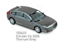 Citroen  - C6 2005 thorium grey - 1:87 - Norev - 155622 - nor155622 | The Diecast Company