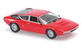 Lamborghini  - Urraco 1974 red - 1:87 - Minichamps - 870103321 - mc870103321 | The Diecast Company