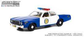 Plymouth  - Fury 1975 blue/white - 1:24 - GreenLight - 84105 - gl84105 | The Diecast Company