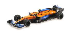 McLaren  - MCL35M 2021 orange/blue - 1:43 - Minichamps - 537215104 - mc537215104 | The Diecast Company