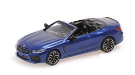 BMW  - 8-series cabriolet 2019 blue metallic - 1:87 - Minichamps - 870029030 - mc870029030 | The Diecast Company