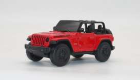 Jeep  - Wrangler Rubicon open red - 1:43 - Rastar - 59000 - rastar59000r | The Diecast Company