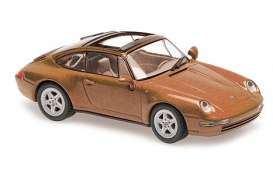 Porsche  - 911 Targa 1995 orange-red - 1:43 - Maxichamps - 940063061 - mc940063061 | The Diecast Company