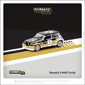 Renault  - 5 Maxi Turbo 1986 black/gold - 1:64 - Tarmac - T64-TL061-86RDV01 - TC-T64TL061-86RDV01 | The Diecast Company