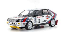 Lancia  - Delta HF 4WD 1987 white/red/blue - 1:18 - Kyosho - 08960A0 - kyo8960A0 | The Diecast Company