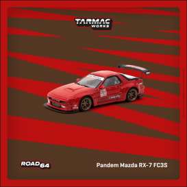 Mazda  - RX7 red - 1:64 - Tarmac - T64R-066-RE - TC-T64R066RE | The Diecast Company
