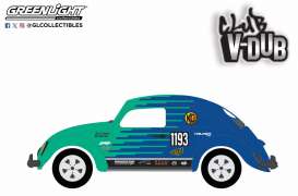 Volkswagen  - Split Window Beetle 1952 blue/green - 1:64 - GreenLight - 36110A - gl36110A | The Diecast Company
