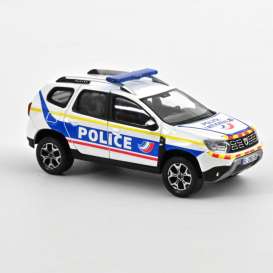 Dacia  - Duster 2021 white/blue/yellow - 1:43 - Norev - 509027 - nor509027 | The Diecast Company