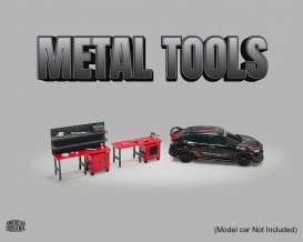 Tools Garage Accessoires - Metal Diecast Tools set various - 1:64 - American Diorama - 2409MJ - AD2409MJ | The Diecast Company