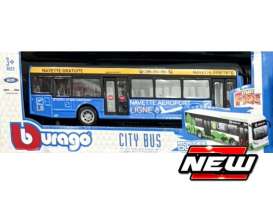 Bus  - blue/yellow - Bburago - 32102BY - bura32102BY | The Diecast Company