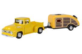 Ford  - F-100 1955 yellow - 1:24 - Motor Max - 79341-76083 - mmax79341-76083 | The Diecast Company